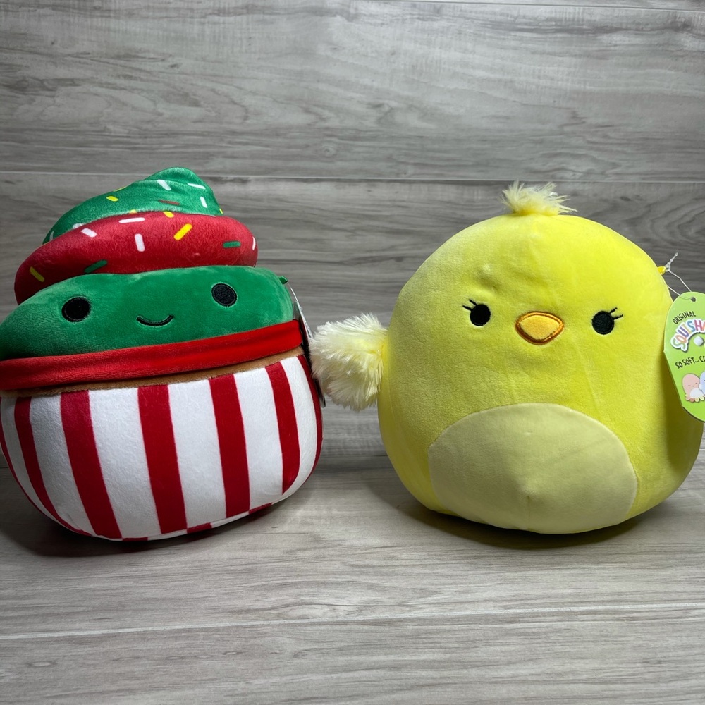 Squishmallow Aimee the Chick & Chantal 8”